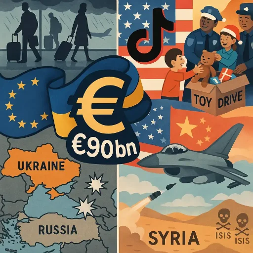 Weekend Brief: EU’s €90bn Lifeline to Ukraine, U.S. Strikes ISIS in Syria, Storms Snarl Holiday Travel, and TikTok’s New U.S. Deal