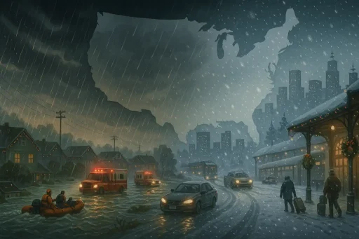Holiday Weather Woes: Atmospheric Rivers, Flooding, and Coast-to-Coast Travel Disruptions in December 2025