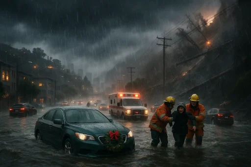 Christmas 2025: California Slammed by Life-Threatening Atmospheric River, Flash Floods, and Chaos
