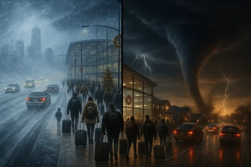 Blizzards and Tornadoes: A Holiday Weather Whiplash Hits the U.S. Amidst Record Arctic Change