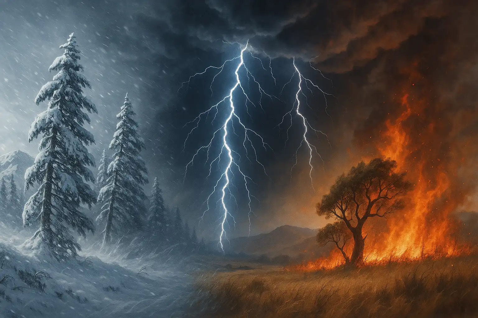 Extreme Weather Grips the U.S.: Winter Storms Slam Northwest as Fire Danger Persists in the West