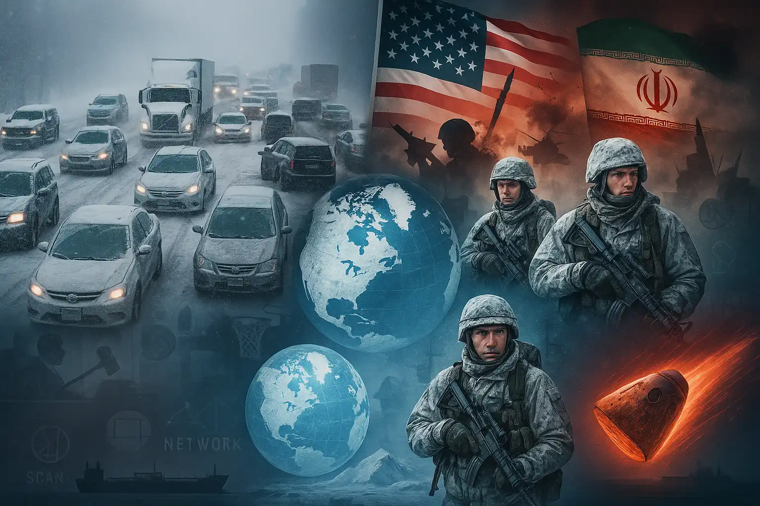 Hawk’s Friday Brief: Whiteout pileups snarl travel; U.S. tightens Iran squeeze; Europe muscles into Greenland; historic ISS medevac lands