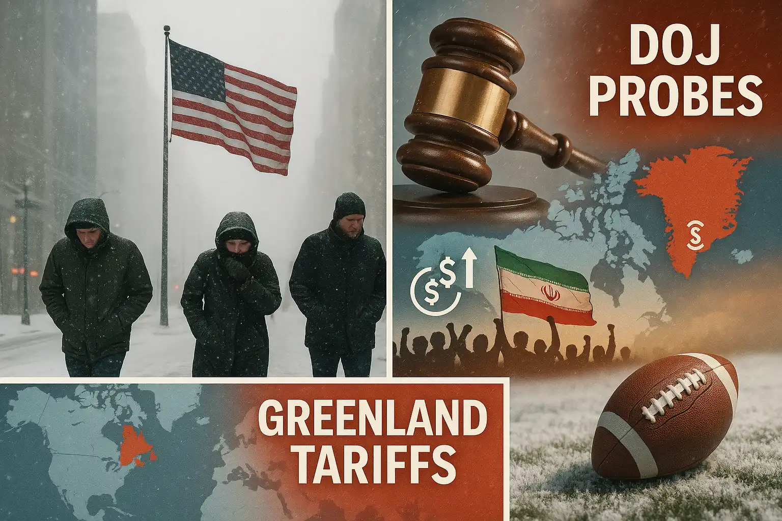 Hawk’s Sunday Brief: Deep freeze grips East; DOJ probes Minneapolis leaders; Greenland tariff gambit; Iran unrest watch
