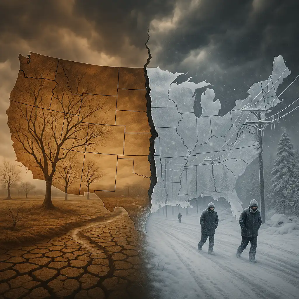 Winter Drought and Arctic Blasts: America’s Bizarre Weather as 2026 Begins