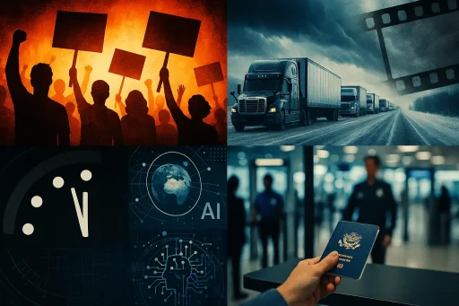 Hawk’s Wednesday Brief: Iran protest toll claim tops 6,000; Louisiana storm snarls freight; airport preclearance snag; nuclear risks back in focus
