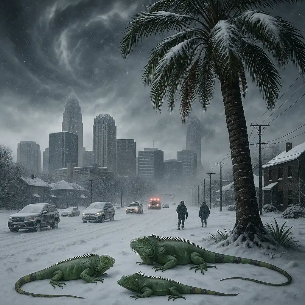 Bomb Cyclone Paralyzes Eastern U.S.: Heavy Snow, Extreme Cold, and Even Falling Iguanas