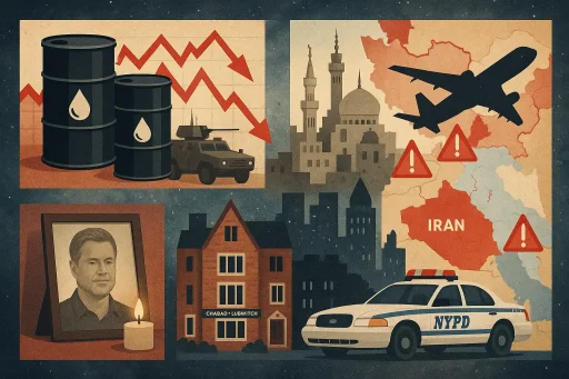 Hawk’s Tuesday Brief: Iran timeline talk jolts oil and markets; Canada issues travel warning; NYC Chabad crash charge; Eric Dane cause confirmed