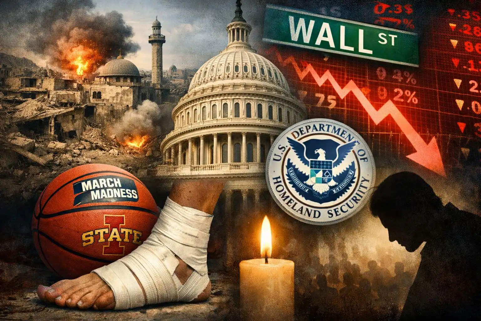 Hawk’s Saturday Brief: Iran war hits one month as markets watch; House passes DHS funding; March Madness injury and a grim note from India