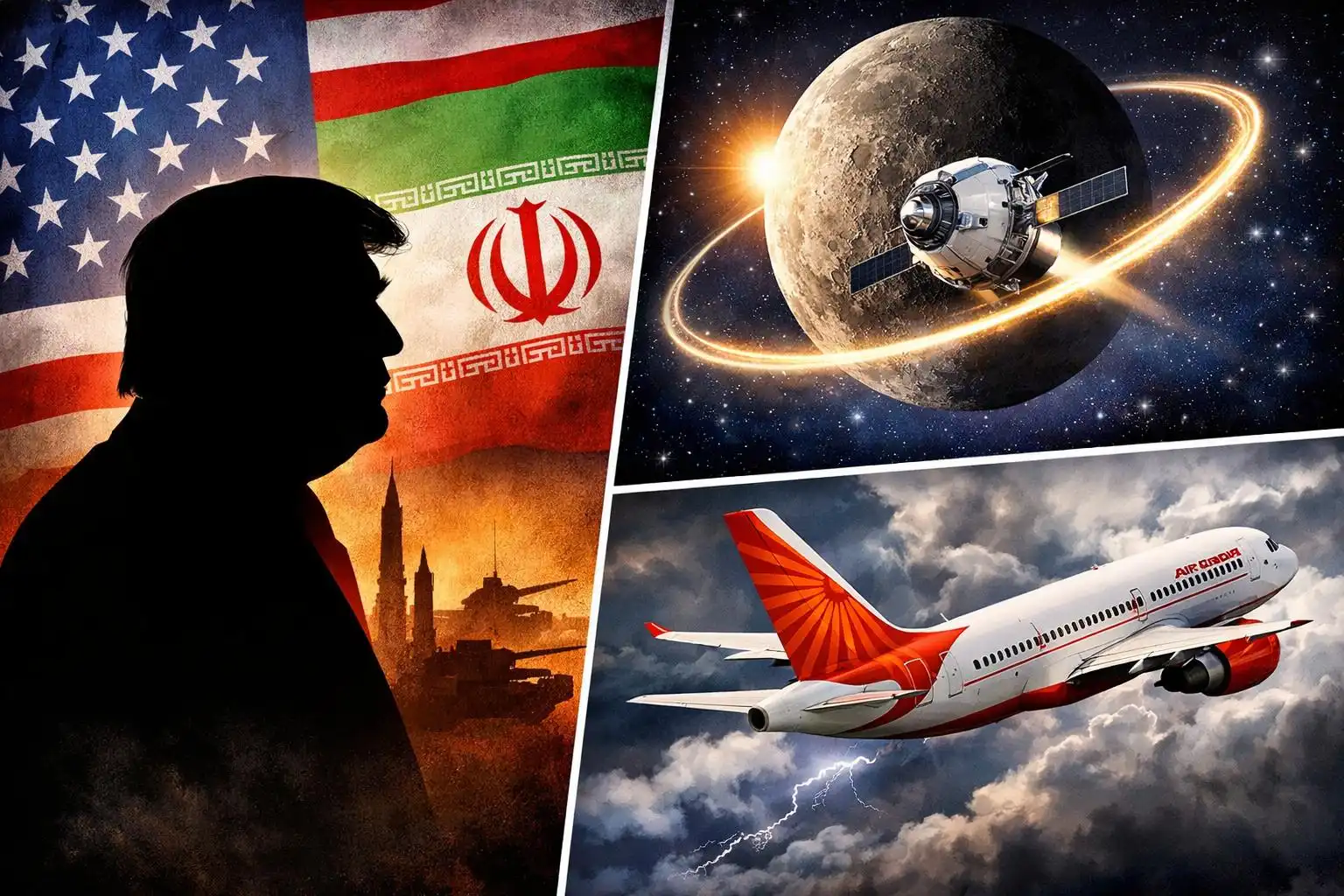 Hawk’s Tuesday Brief: Trump’s arms-to-protesters claim, Artemis II’s record loop, polls slip, and an Air India shake-up