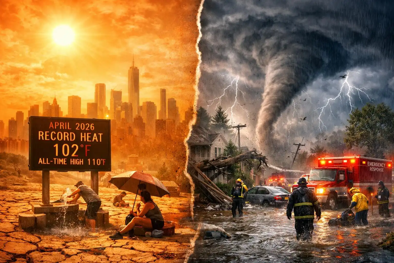 April 2026 Heatwave and Storm Siege: Records Broken, Communities Tested Across Eastern U.S.