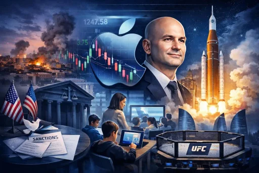 Hawk’s Wednesday Brief: Ceasefire clock extended as markets wobble; Apple shifts leadership; Artemis ramps; L.A. schools curb screens; Weinstein retrial opens; Baku lands UFC
