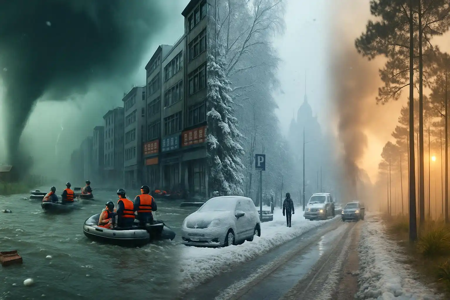 A Week of Weather Extremes: Tornadoes, Giant Hail, and Record Floods Across the Globe