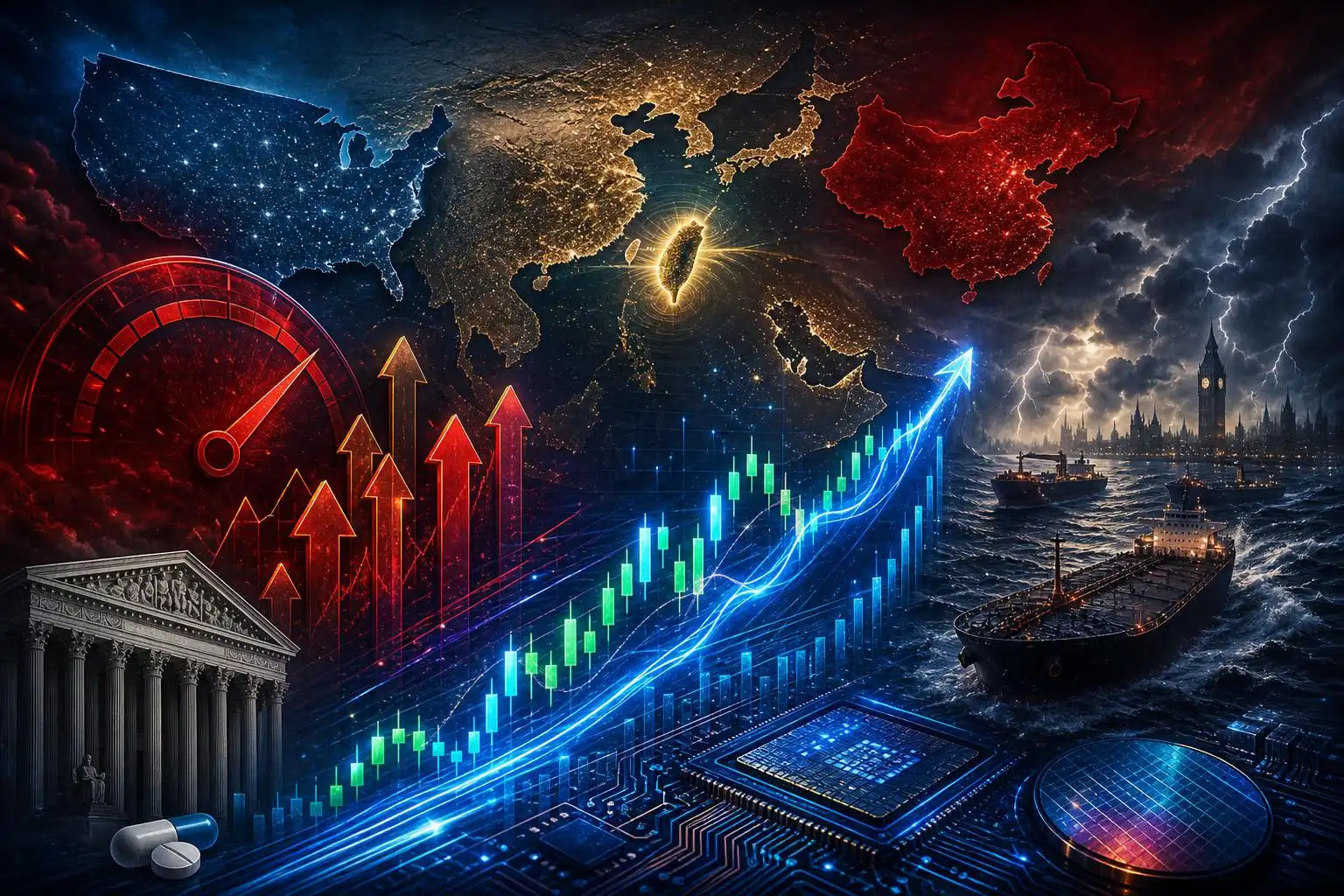 Hawk’s Thursday Brief: Markets defy rate jitters; Xi’s Taiwan warning to Trump; Hormuz flashpoint; abortion pill access upheld; Starmer turbulence