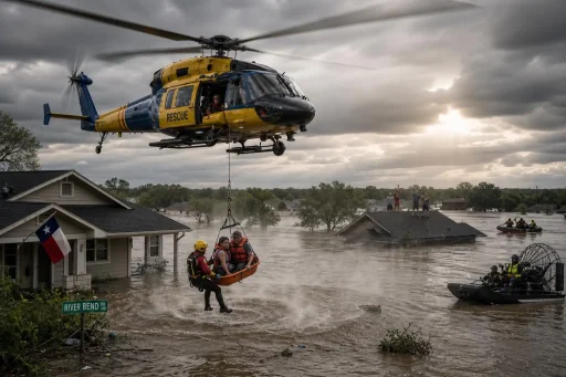 Texas flood rescues, smoke‑choked skies, and a Medicaid fight: today’s brief