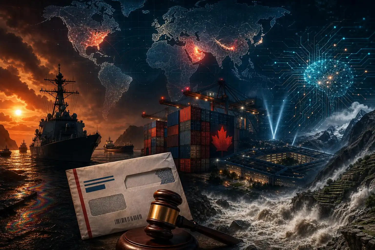 Hawk’s Brief: Iran war hits six months; USPS curbs mail voting as judge blocks separate order; tariffs escalate; Anthropic wins in court; Nepal–China flood toll mounts