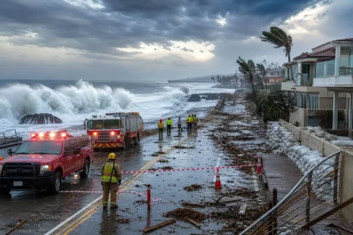 Hawk’s Brief: SoCal surf damage, Red Sea squeeze lifts oil past $100, Kyiv blaze, and Trump’s voting remark