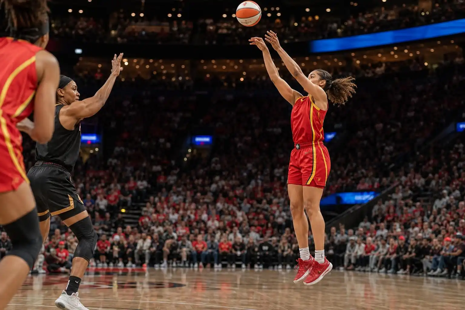 Rhyne Howard's record-breaking three-point shooting has helped push Atlanta into playoff contention.